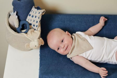 aankleedkussenhoes blauw