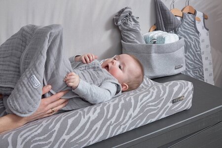 aankleedkussenhoes grijs