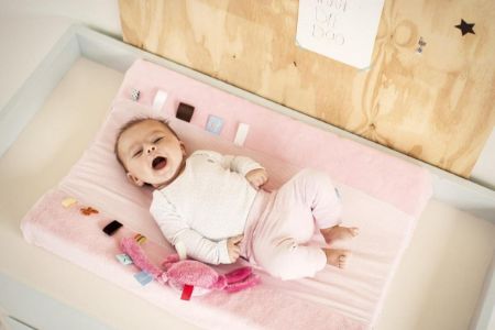 aankleedkussenhoes roze